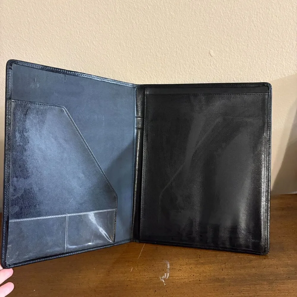 At A Glance Junior Portfolio Folder Business A5 Organizer Black 12X10